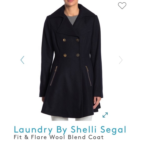 Laundry Shelli Segal Fit & Flare Wool Blend Black - Picture 2 of 8